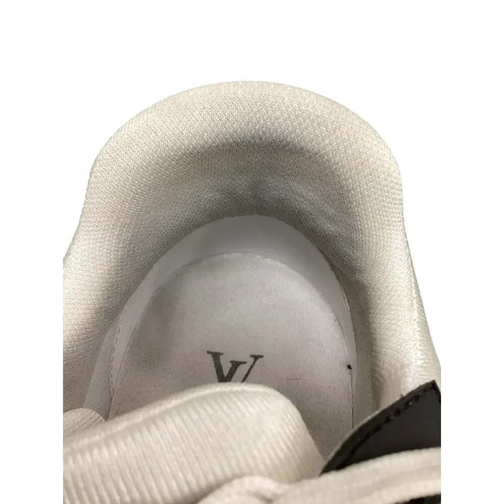 Louis Vuitton Shoes Women’s SZ 7 Iconic LV Trainers Monogram Denim & Leather B&W